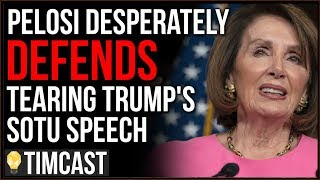 Democrats Quitting Party Clearly Has Pelosi Worried, Defends Ripping SOTU Speech And Blames Media