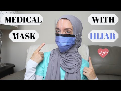 How to Wear a Medical Mask with Hijab! (Best Trick) - YouTube