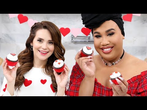 VIDEO : valentines day cupcakes ft patrick starrr! - nerdy nummies - today i made valentines day 8-bit heart cupcakes with special guest patrick starrr! order my baking line: http://www.wilton. ...