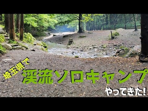 まるでジブリの世界?!埼玉北部で渓流ソロキャンプしてきた。