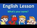 English Lesson 1 -  Hello. What's your name? | English with cartoons and songs from Gogo