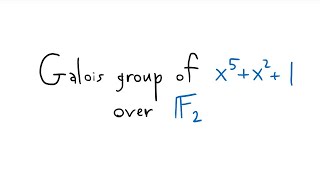 Galois group of x^5+x^2+1 over F_2