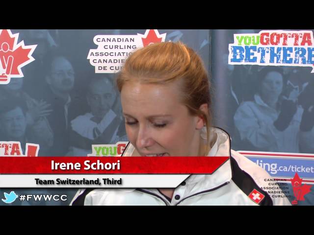 Media Scrum Page Playoff 1-2 - 2014 Ford World Women's Curling Championship