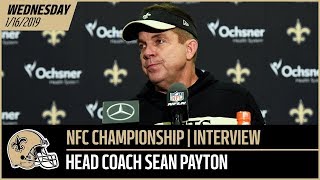 Coach Sean Payton Previews NFC Championship Game vs Rams - Wednesday Interview | New Orleans Saints