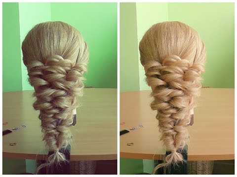 Прическа на резиночках