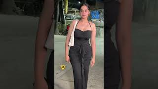 Ayesha Looked In Black Dress