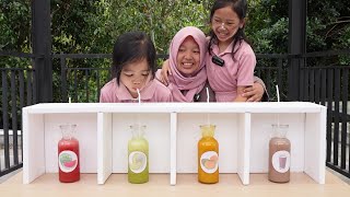 Bermain Game Tebak Rasa Buah | Fruit Juice Challenge