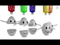 Funny Surprise Eggs Cartoons video for Children - Learn Colors 3D Animation Songs for Kids