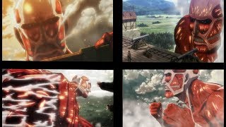 Todas las APARICIONES del Titan colosal en el anime(SHINGEKI NO KYOJIN)