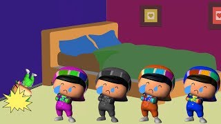 Five Little Pepee Jumping on the bed - Nursery Rhymes & Funny Songs for Kids