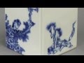 Feb 17 Asian Art Highlight, Blue Porcelain Brush Pot, discussed by Joyce Kwong
