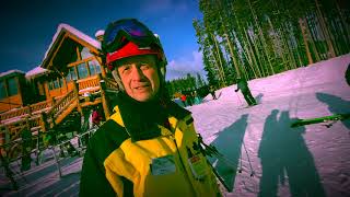 Chilling With a ski Friend At Lake Louise