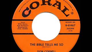 Watch Don Cornell The Bible Tells Me So video