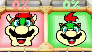 Super Mario Party Minigames - Bowser Vs Bowser Jr Vs Mario Vs Goomba Master Cpu