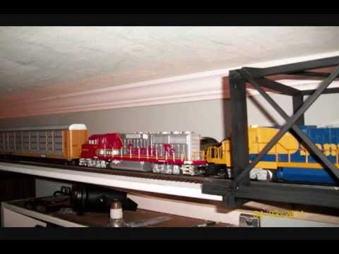 Model Train Shelve Wall Layout O Scale Gauge MTH Rail King Lionel K 