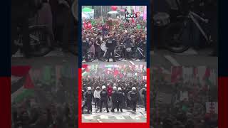 Belgian Police Use Water Cannons To Disperse Mive Brussels Protest Over Austerity Measures N18S