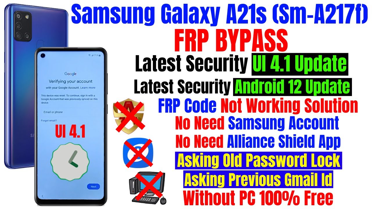 Samsung Galaxy A21s (Sm-A217f) Frp Bypass Latest Samsung Galaxy A21s (Sm-A217f) Frp Bypass Latest
