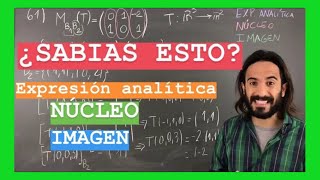 JAMAS te mostraron este TRUCO de la matriz asociada a una transformación LINEAL ( 61/113)