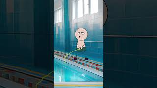 In The Pool. Stickman Memes Video. Funny Animation Meme.
