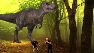Green Screen T-Rex Chase