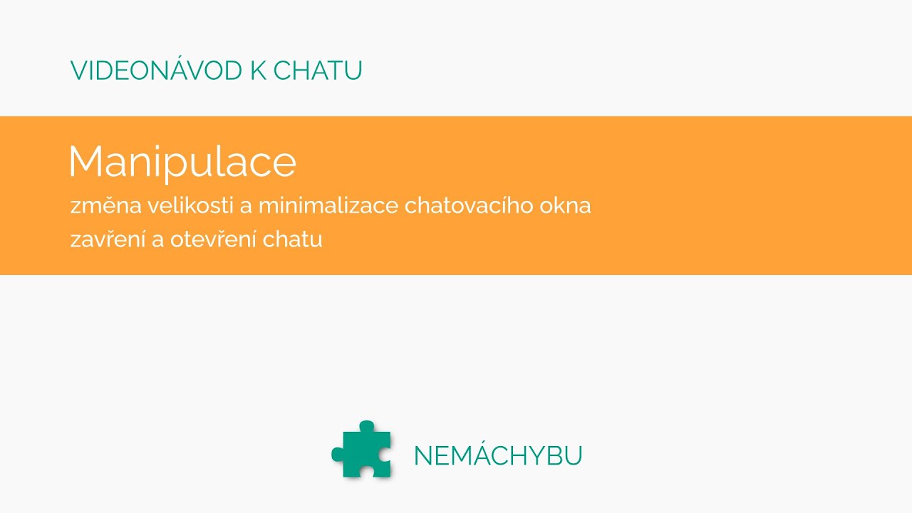 Videonávod: Manipulace s chatem