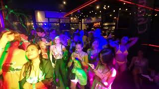 Psytrance Rooftop Pool Party Asok , Bangkok Thailand 4K