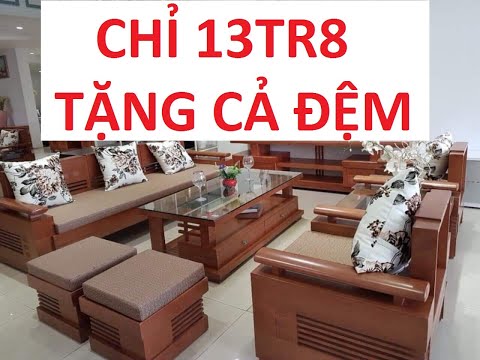 Bàn ghế gỗ đẹp | Bàn ghế sofa gỗ phòng khách đẹp