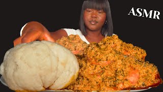 Asmr Fufu & Egusi Soup Mukbang King Prawn Nigerian Food Talking Soft Eating Sounds Vikky Asmr
