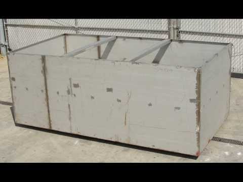 1650 gallon stainless steel rectangular tank