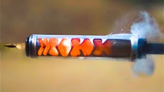 See Through Suppressor in Super Slow Motion (110,000 fps)  - Smarter Every Day 1