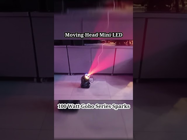 Moving Mini LED 100W Gobo Sparks #primajayaled