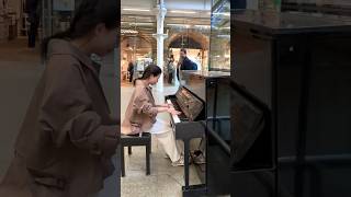 La Foule Piano At London St. Pancras Station