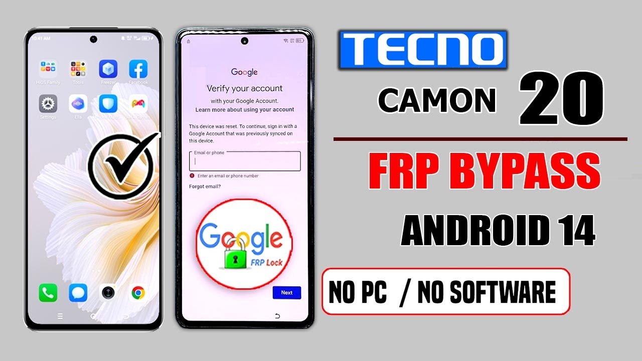 FRP BYPASS” TECNO CAMON 20 (ANDROID 14) WITHOUT PC FRP BYPASS” TECNO CAMON 20 (ANDROID 14) WITHOUT PC