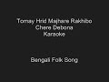 Tomay Hrid Majhare Rakhibo - Karaoke - Bengali Folk Songs Tomay Hrid Majhare Rakhibo - Karaoke - Bengali Folk Songs