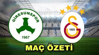 Giresunspor 0-4 Galatasaray Maç Özeti 22/23 @futboldunyasitr