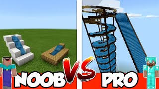 NOOB vs PRO: WATER PARK in Minecraft PE | MCPE Journalist