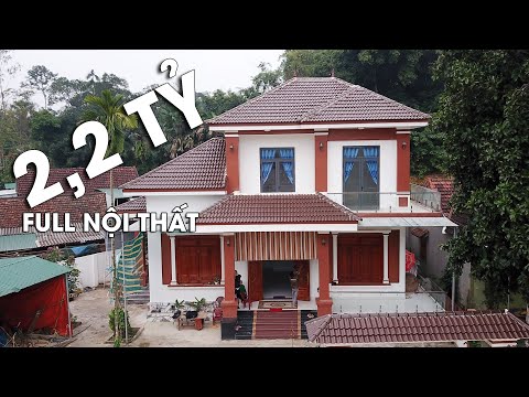 Mẫu Biệt Thự 2 Tầng Với Nội Thất Đẹp Có Giá 2.2 Tỷ Tại Thanh Chương Nghệ An