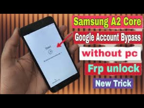 Samsung A2 Core (A260G) FRP Bypass Android unlock google Samsung A2 Core (A260G) FRP Bypass Android unlock google