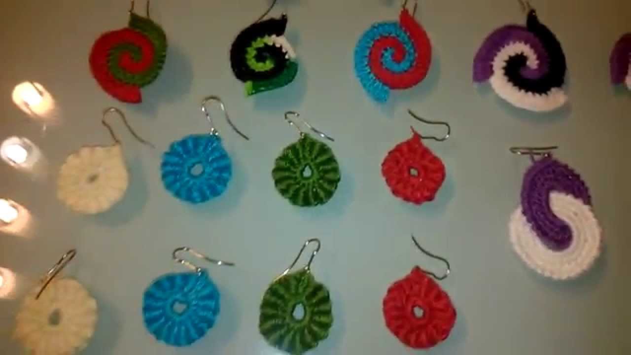 pendientes de ganchillo fotos