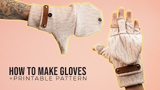 DIY Mitten Gloves (PRINTABLE SEWING PATTERN)
