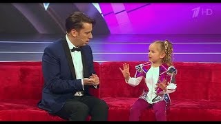 The smartest 5-year girl from Malta on Russian TV show Little big shots