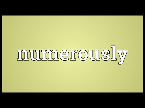 Header of numerously