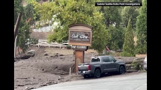 Powerful Mudslide Tosses Trucks, Trees, More In Oak Glen, California