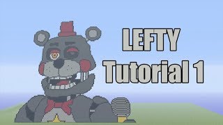 Minecraft Lefty Pixel Art Tutorial Part 1(Five Nights at Freddy's Pizzeria Simulator)