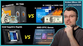 Intel vs AMD Price War, Sapphire Rapids vs EPYC Genoa, i9-13900KS | Level1Techs | Broken Silicon 189
