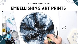 Embellishing Fine Art Giclee Prints | Tutorial/ How To | Elizabeth Karlson Art