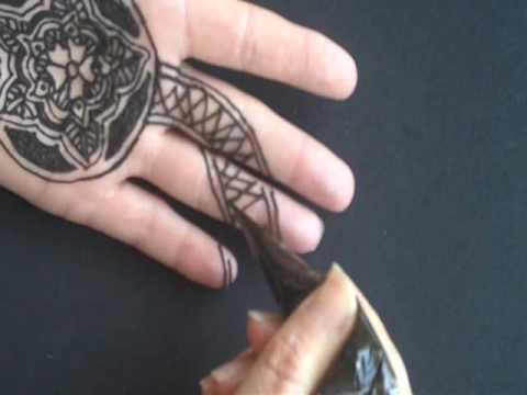 Tags: Hand tattoo henna palm mandala design bajidoo mehndi ornate glitter