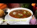 Lentil Vegetable Soup Recipe by Manjula
