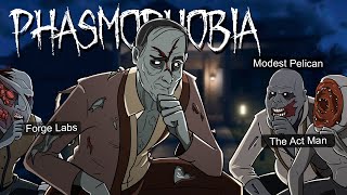 I kidnapped my favorite YouTubers and forced them to play Phasmophobia