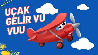 Uçak Gelir Şarkısı-Kırmızı Uçak-Sarı Uçak-Karpuz Adam ŞİP ŞAP ŞOP -Eğitici Bebek